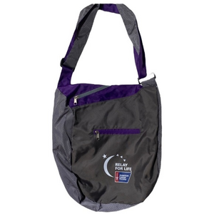 Relay for life‎ satchel / crossbody new never used gray and purple (520)
